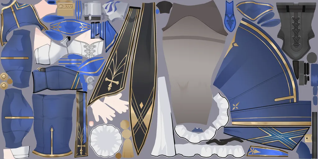 Saber · Body colour texture from Honkai: Star Rail
