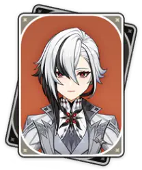 Arlecchino · Character card from Genshin Impact
