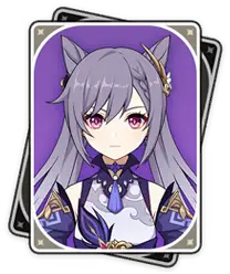 Keqing · Character card from Genshin Impact