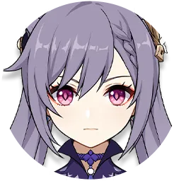 Keqing · Round icon from Genshin Impact