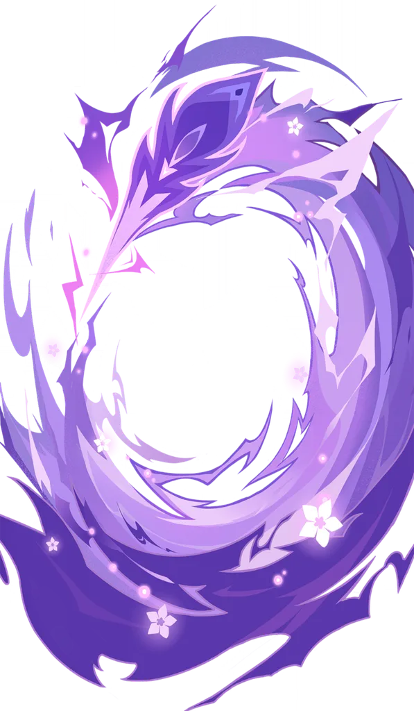 Keqing · TCG talent card, middle layer from Genshin Impact
