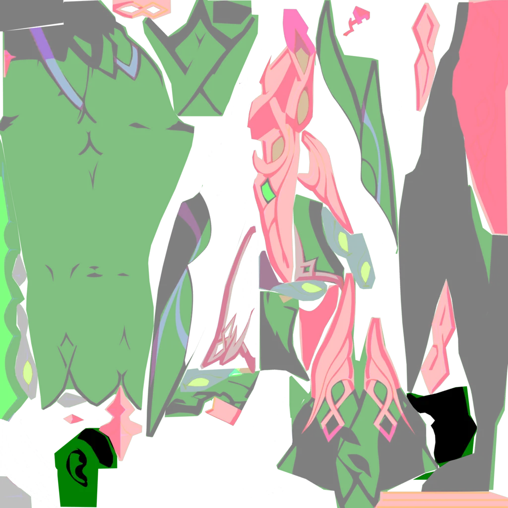 Arlecchino · Body lightmap texture from Genshin Impact