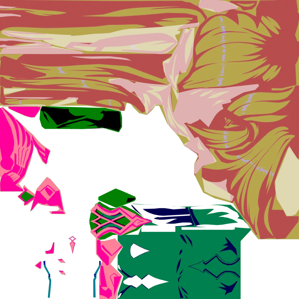 Arlecchino · Hair lightmap texture from Genshin Impact