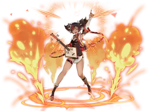 Xinyan · Wish splash art from Genshin Impact