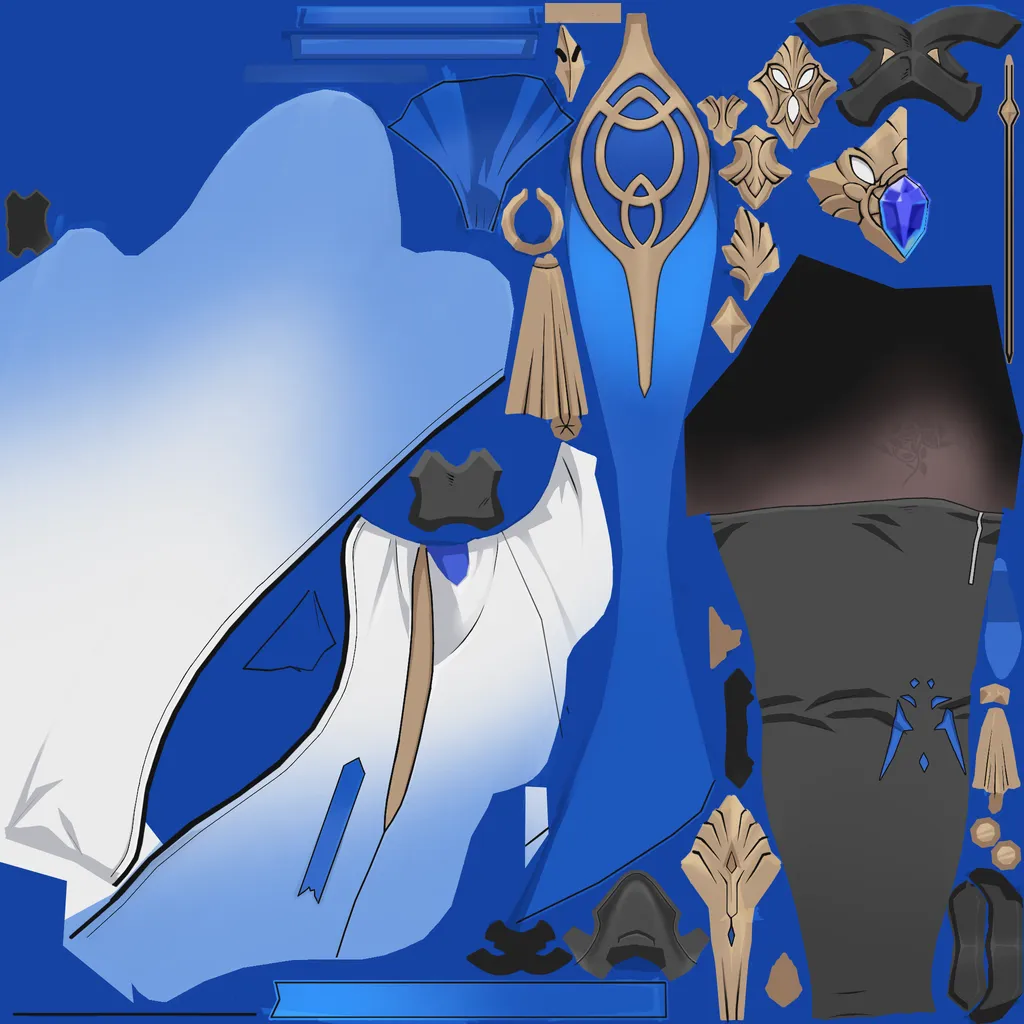 Bronya · Body2 colour texture from Honkai: Star Rail