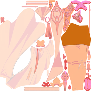 Bronya · Body2 lightmap texture from Honkai: Star Rail