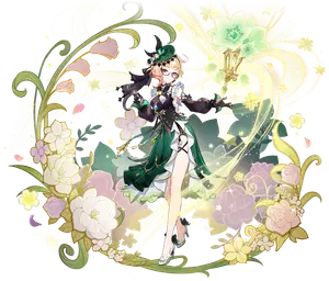 Emilie · Wish splash art from Genshin Impact