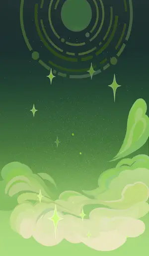 Emilie · TCG talent card, background layer