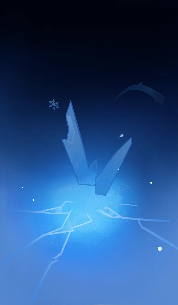 Rosaria · TCG summon: Evercold Frostlance, background layer from Genshin Impact