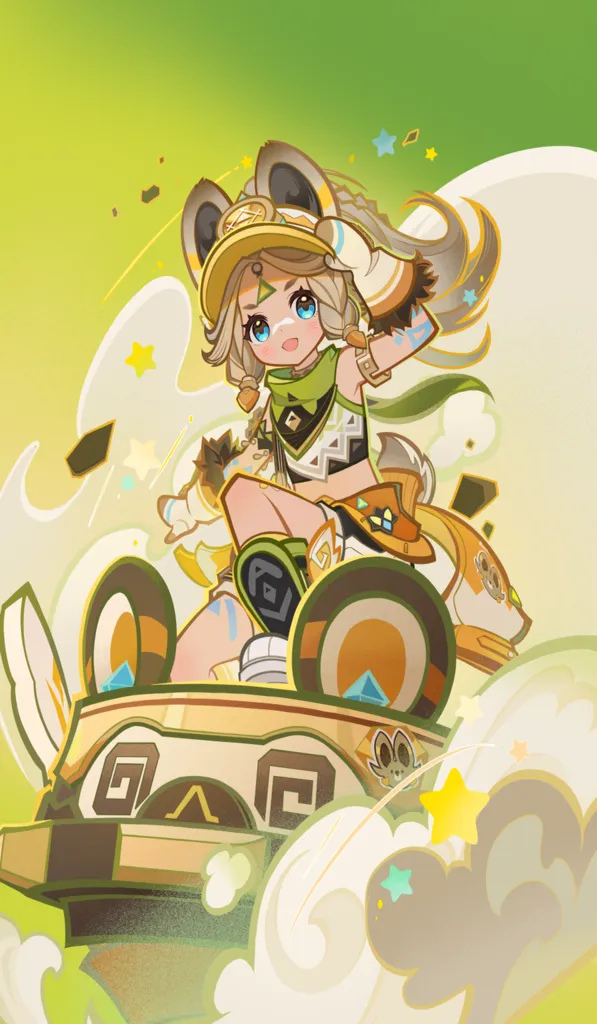 Kachina · TCG card art from Genshin Impact