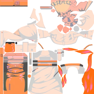Serval · Body1 lightmap texture from Honkai: Star Rail