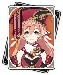 Yanfei · Character card from Genshin Impact