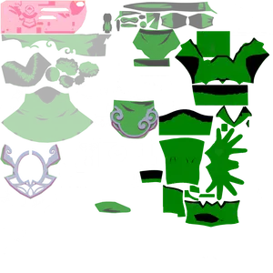 Yanfei · Body lightmap texture