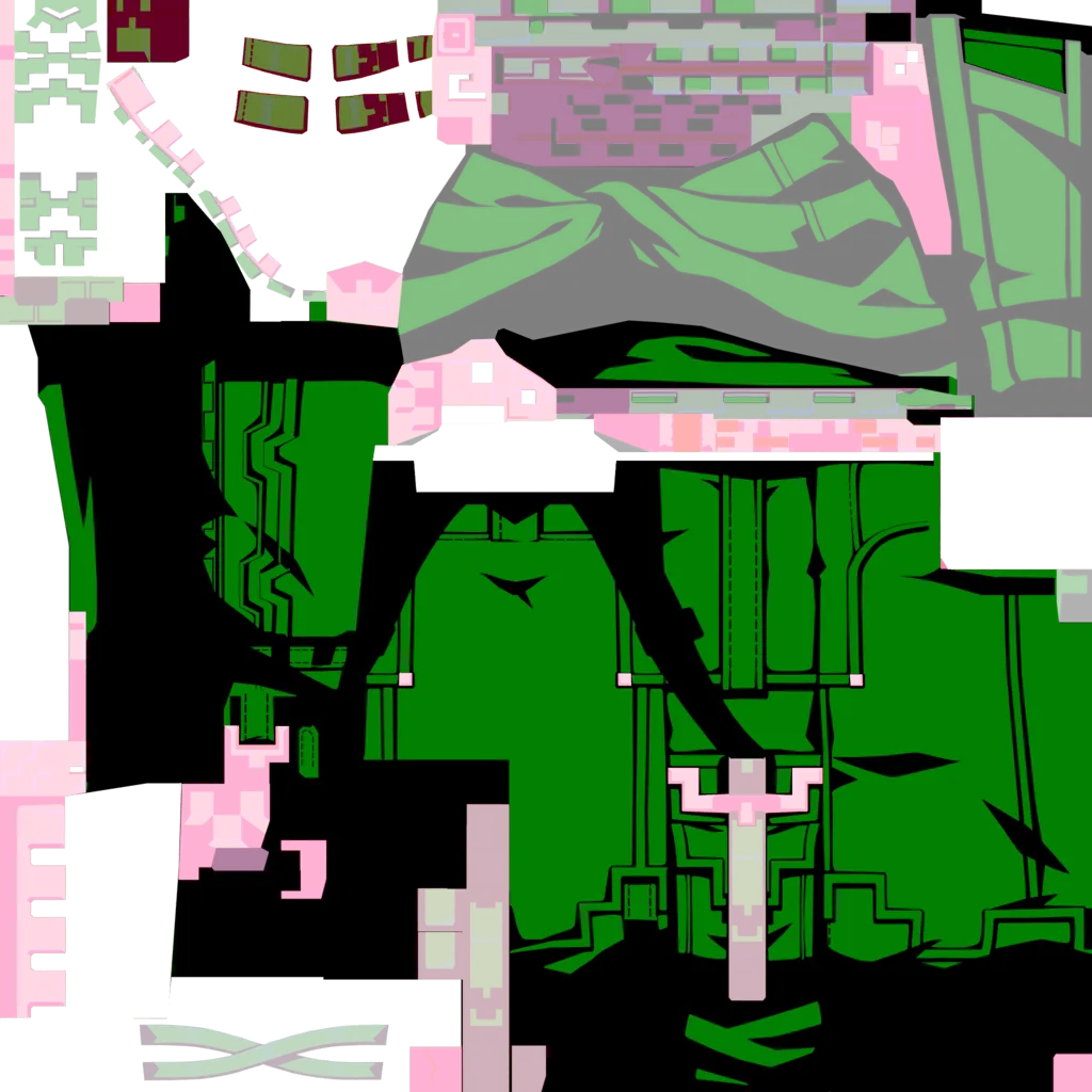 Kinich · Body lightmap texture from Genshin Impact