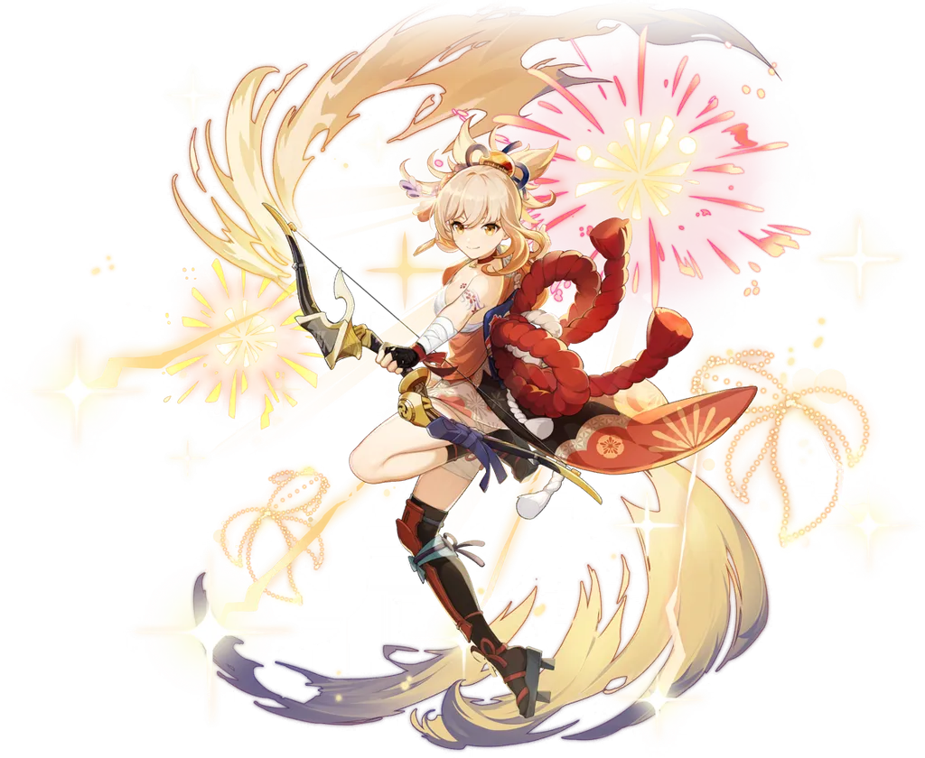 Yoimiya · Wish splash art from Genshin Impact