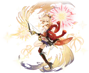 Yoimiya · Wish splash art from Genshin Impact