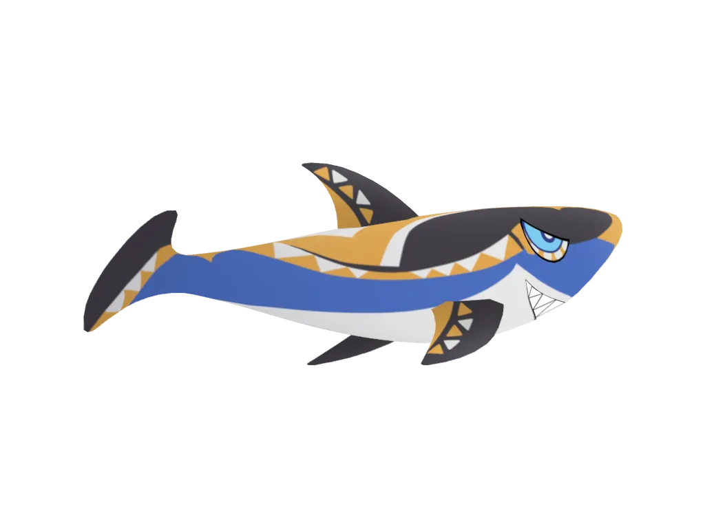Mualani · Rocket Launcher (skill) 3D model from Genshin Impact
