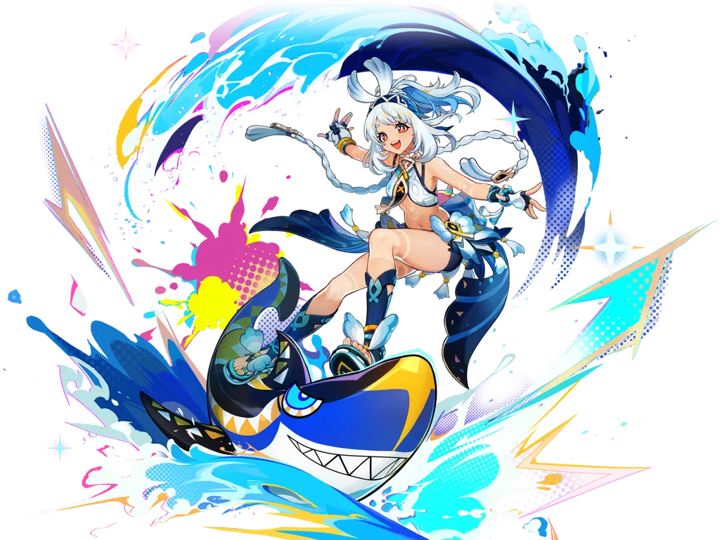 Mualani · Wish splash art from Genshin Impact