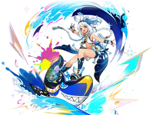 Mualani · Wish splash art from Genshin Impact