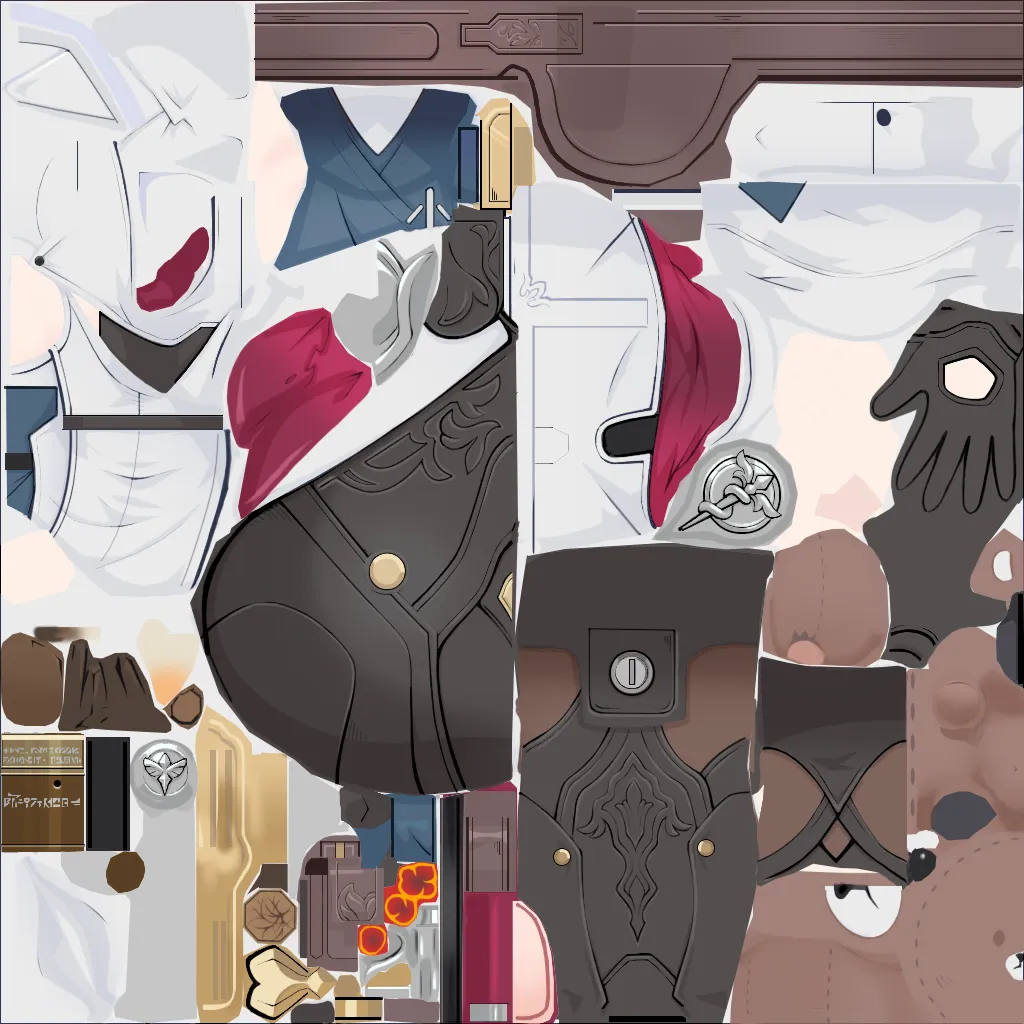 Natasha · Body1 colour texture from Honkai: Star Rail