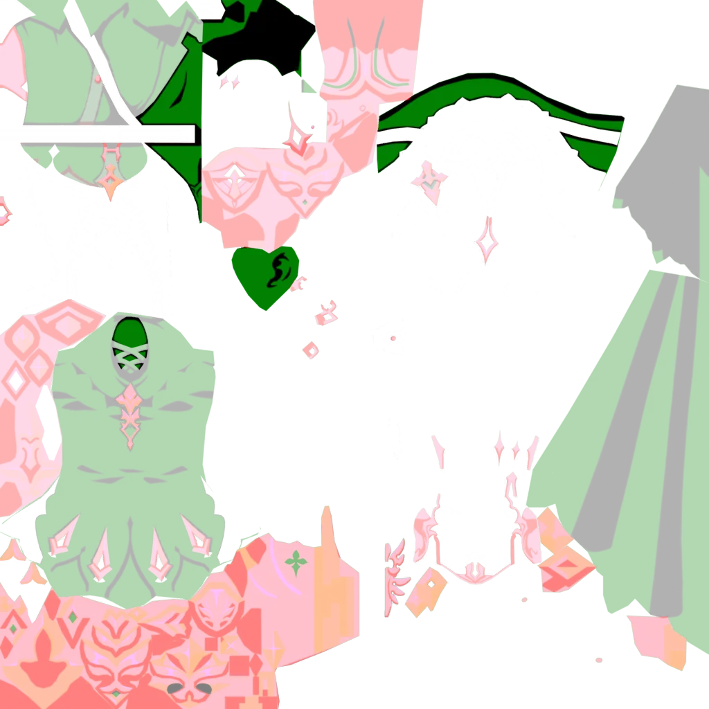 Eula · Body lightmap texture from Genshin Impact