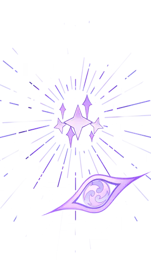 Raiden Shogun · TCG talent card, foreground layer