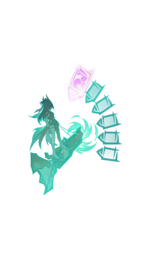 Chasca · TCG summon: Shining Shadowhunt Shell: Electro, middle layer