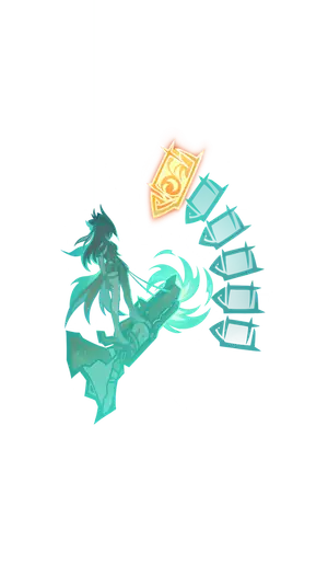 Chasca · TCG summon: Shining Shadowhunt Shell: Pyro, middle layer