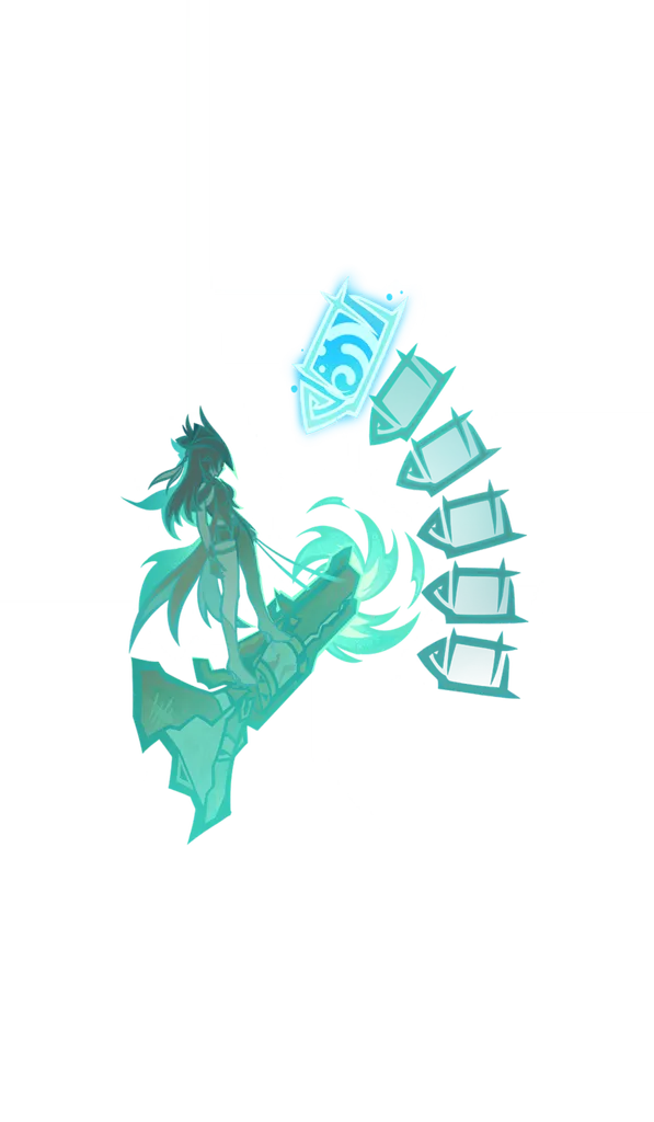 Chasca · TCG summon: Shining Shadowhunt Shell: Hydro, middle layer from Genshin Impact