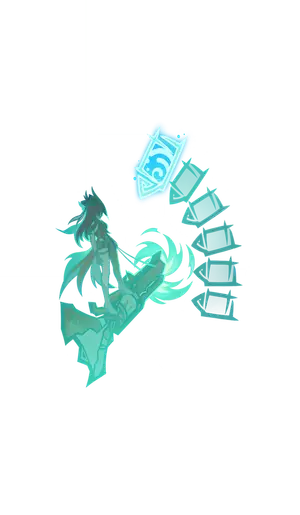 Chasca · TCG summon: Shining Shadowhunt Shell: Hydro, middle layer