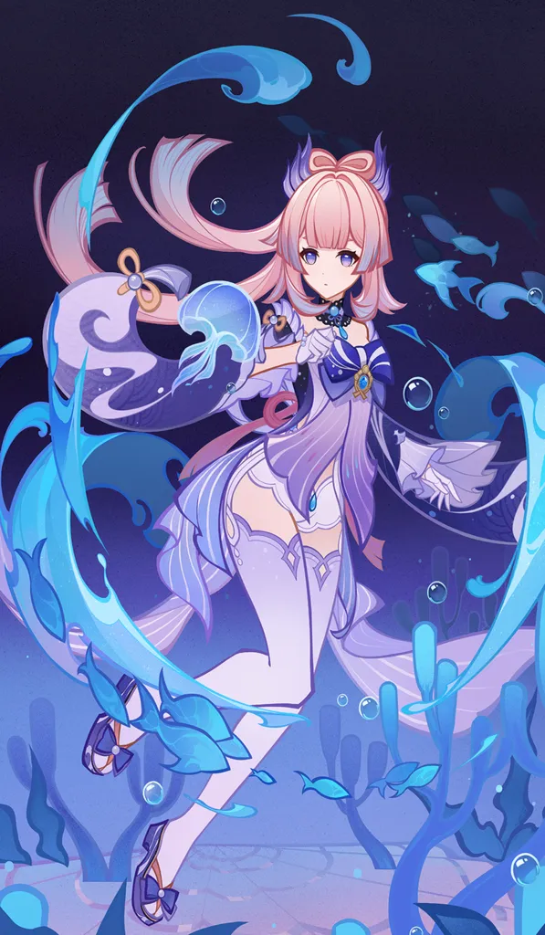 Sangonomiya Kokomi · TCG card art from Genshin Impact