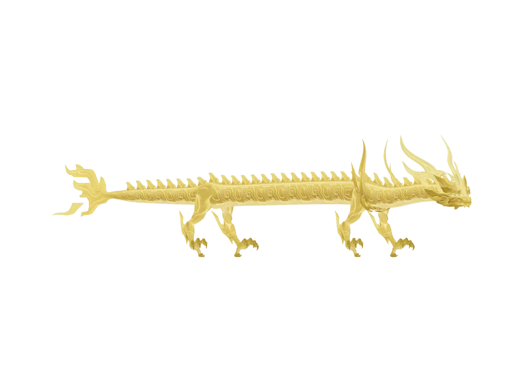 Dan Heng • Permansor Terrae · Dragon (skill) 3D model from Honkai: Star Rail