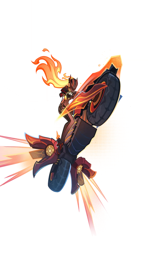 Mavuika · TCG summon: Flamestrider: Blazing Trail, middle layer from Genshin Impact