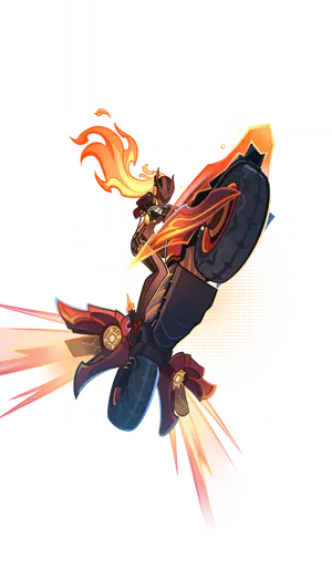 Mavuika · TCG summon: Flamestrider: Blazing Trail, middle layer