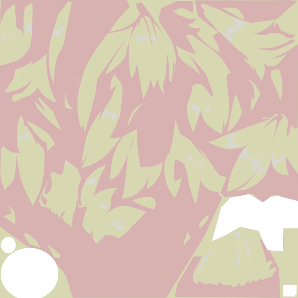 Gorou · Hair lightmap texture from Genshin Impact