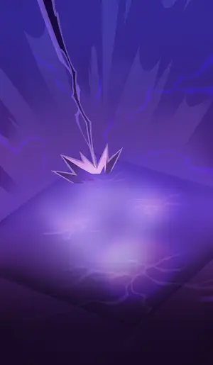 Kujou Sara · TCG summon: Tengu Juurai: Stormcluster, background layer