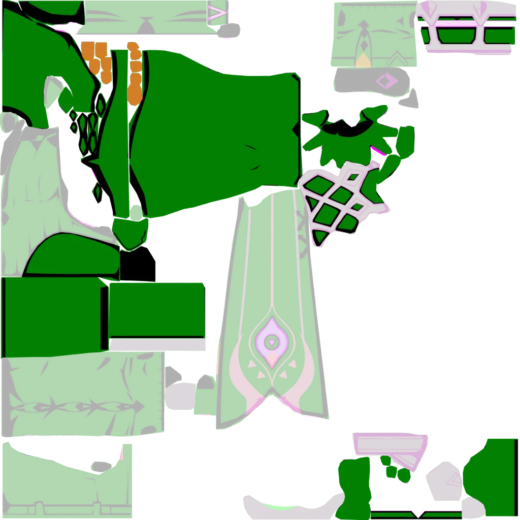 Citlali · Body lightmap texture from Genshin Impact