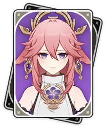 Yae Miko · Character card from Genshin Impact