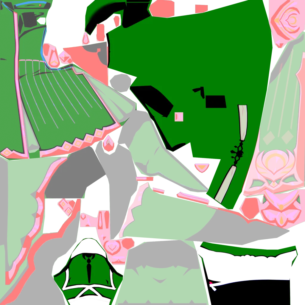 Lan Yan · Body lightmap texture from Genshin Impact