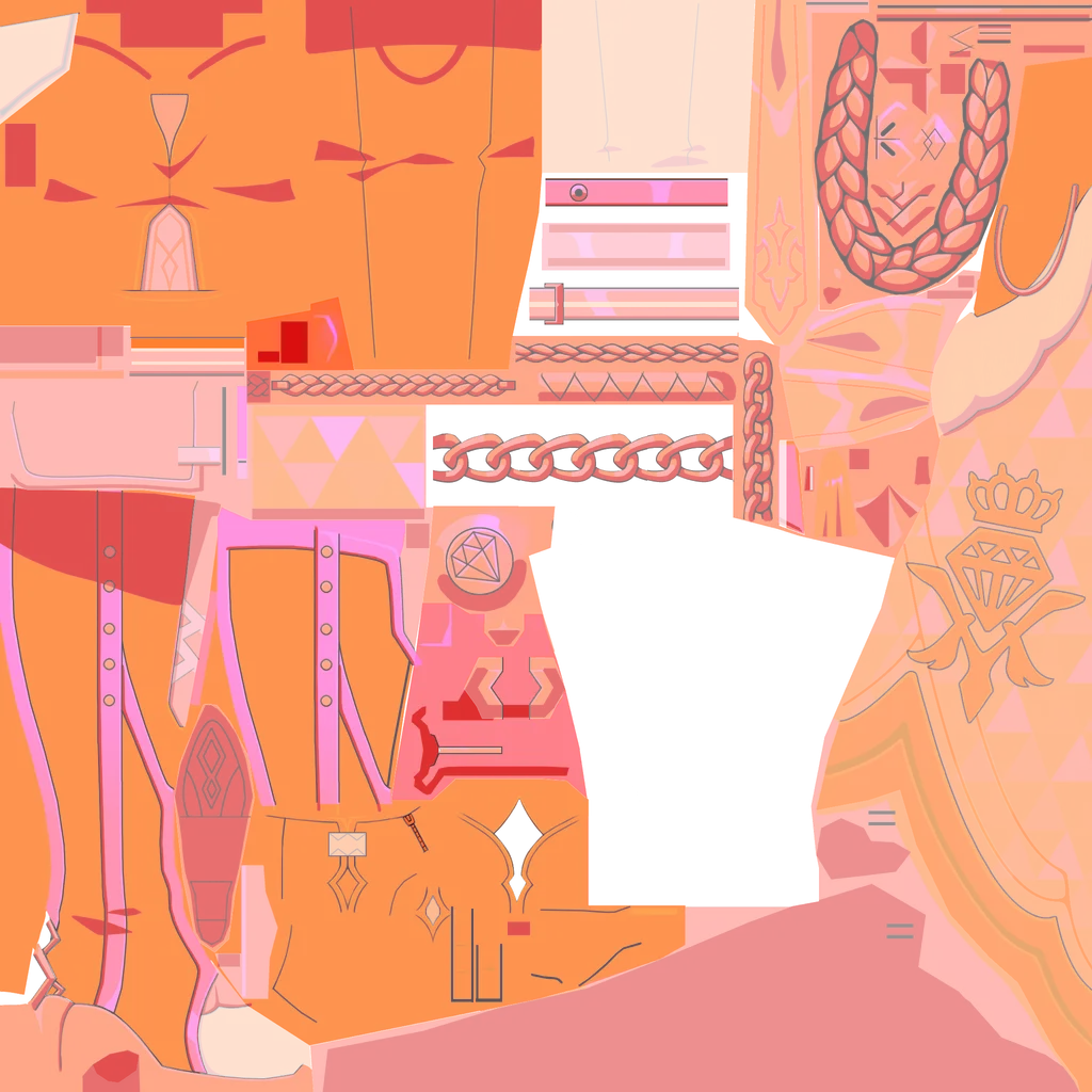 Topaz & Numby · Body2 lightmap texture from Honkai: Star Rail