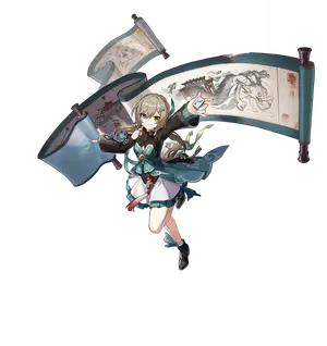 Qingque · Splash art (character) from Honkai: Star Rail