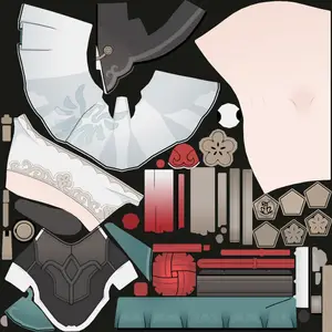 Qingque · Body2 colour texture from Honkai: Star Rail