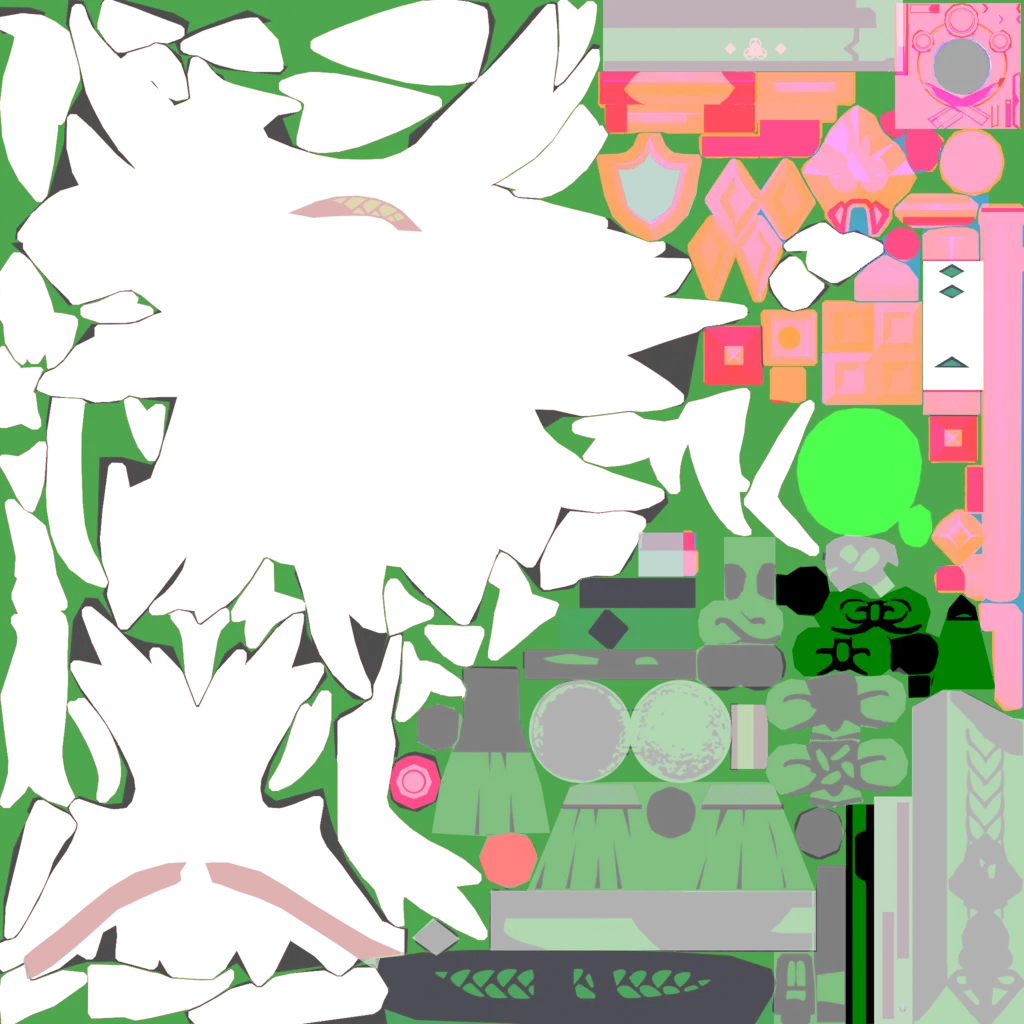 Shikanoin Heizou · Hair lightmap texture from Genshin Impact