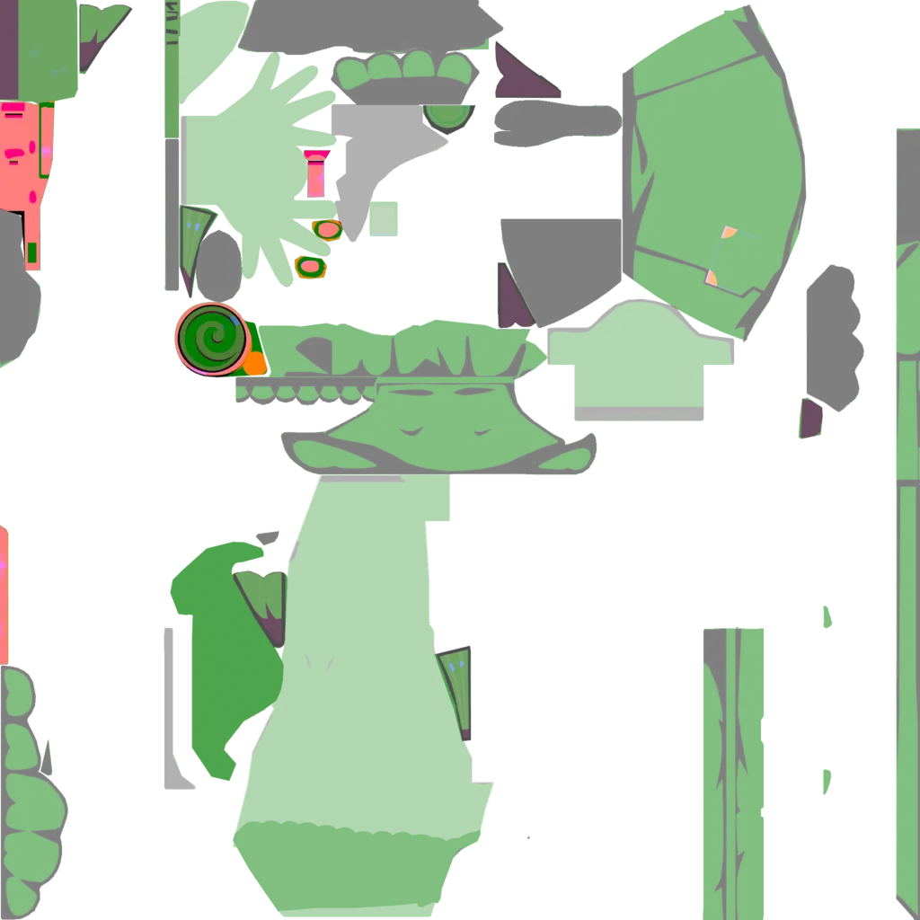 Yumemizuki Mizuki · Body lightmap texture from Genshin Impact