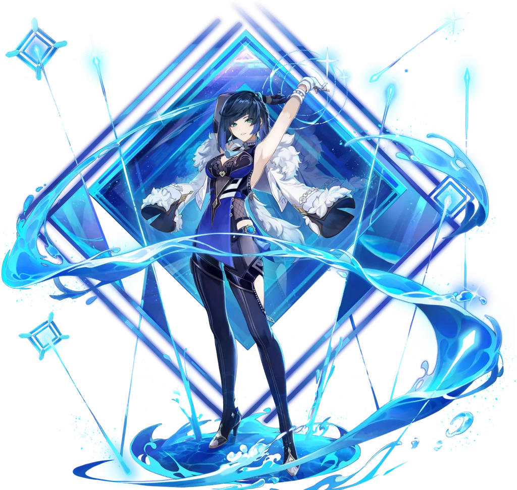 Yelan · Wish splash art from Genshin Impact