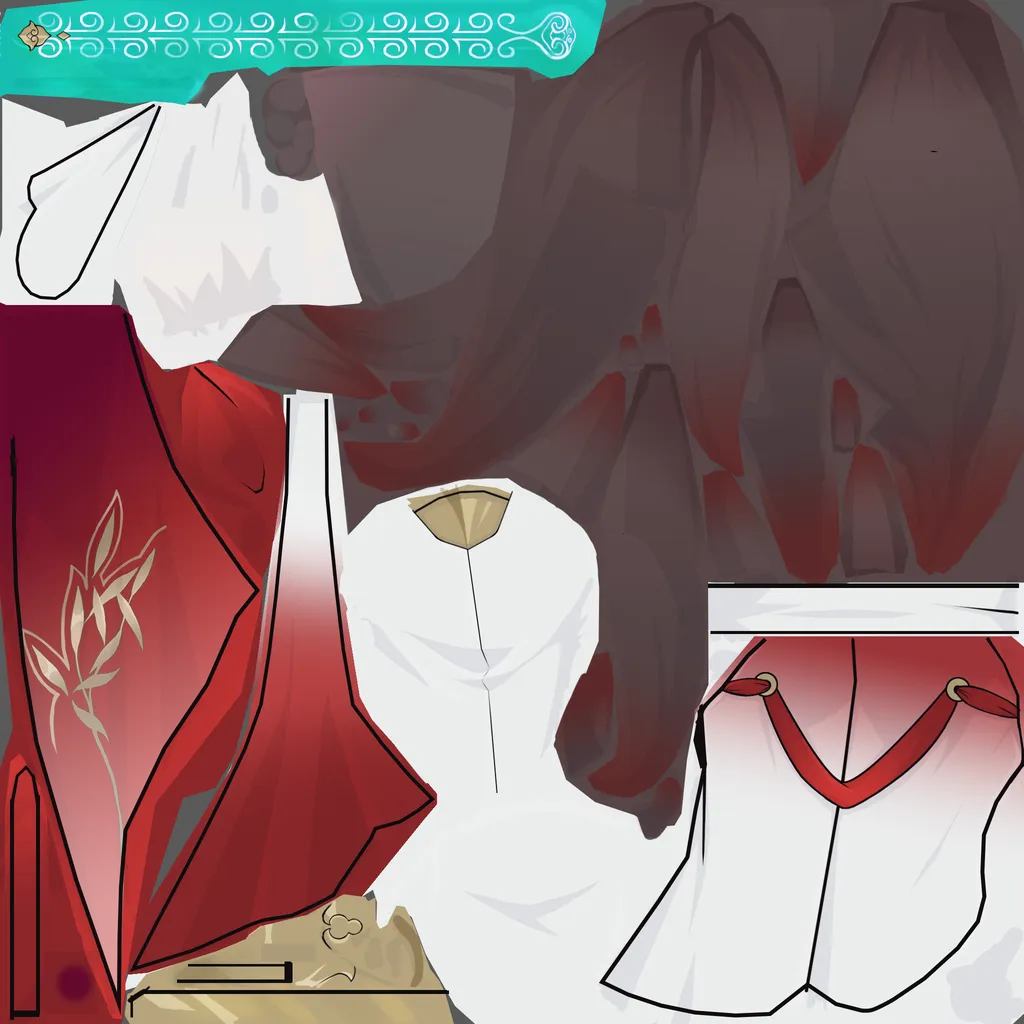 Tingyun · Body2 colour texture from Honkai: Star Rail