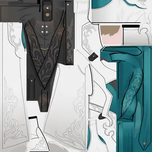 Luocha · Body1 colour texture from Honkai: Star Rail