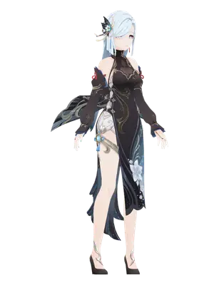 Shenhe · Outfit 3D model
