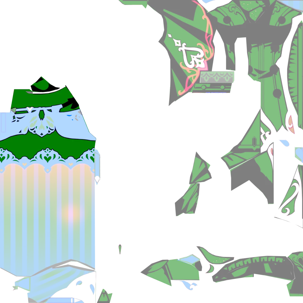 Escoffier · Body lightmap texture from Genshin Impact