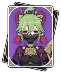 Kuki Shinobu · Character card from Genshin Impact